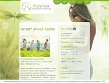 Tablet Screenshot of profemina.pl