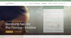 Desktop Screenshot of profemina.org